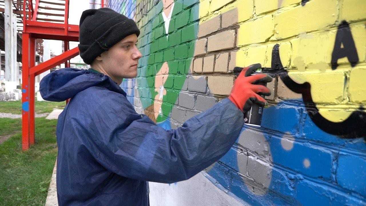 На «Азоте» реализован уникальный стрит-арт проект